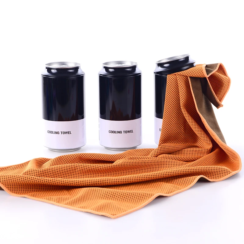 Korea Cooling Towels Custom Logo Quick Dry Outdoor Cool Sports Towel High Quality Durable Two Tone Cool Microfiber Towel