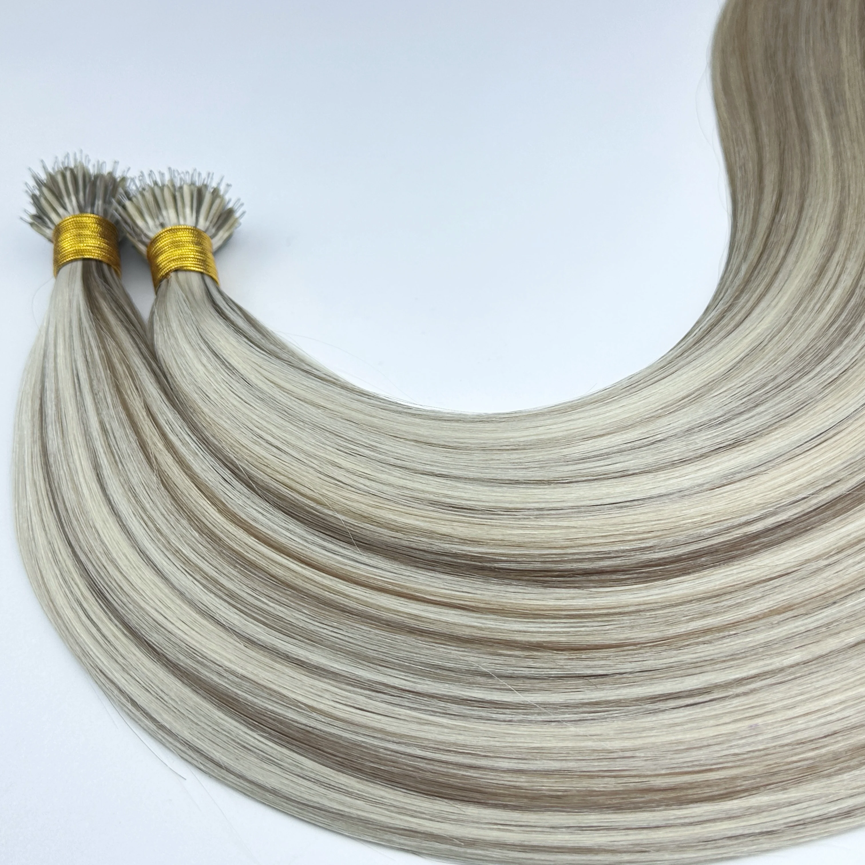 Factory Price Double Drawn Cuticle Hair Vrirgin Remy Human Russian Hair Nano Mini Tape Hair Extensions