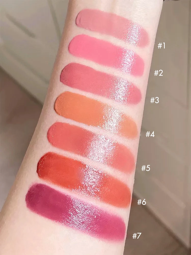 Private Label 7 Colors Face Makeup Contour Concealer Cheeks Long Lasting Pigmented Vegan Cream Matte Liquid Blush