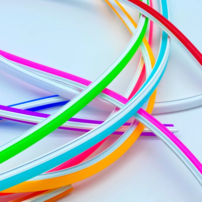 High Quality 9W Custom Neon Light LED Strip Cold White with Orange Red Blue Green Multicolored Emittance 5V Silicone Body