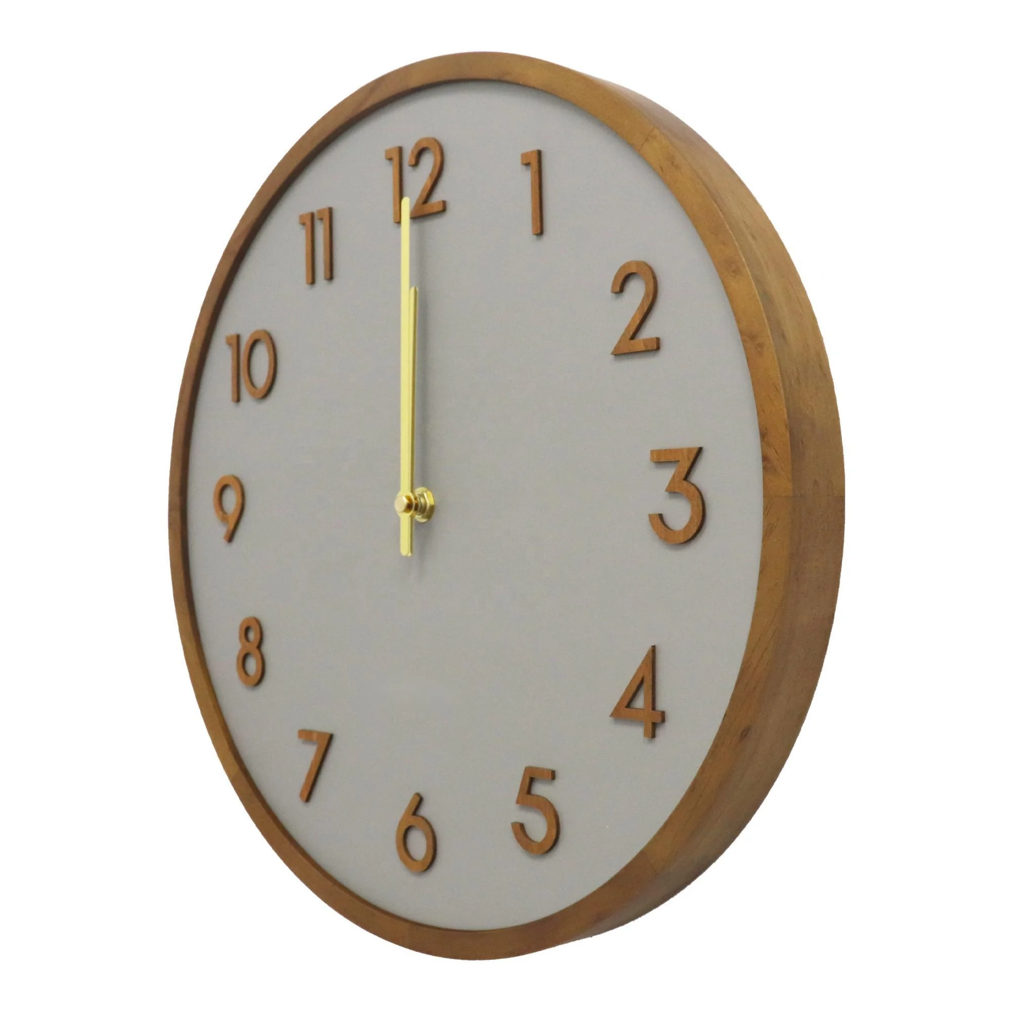 12inch 30cm home decoration natural wooden wall clock