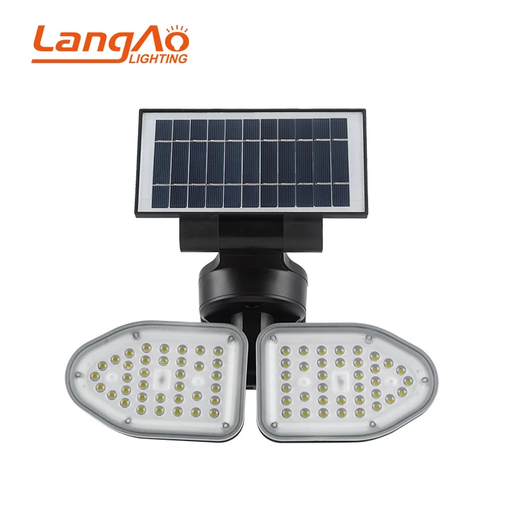 LangAo Decorative Garden Outdoor Park Ip65 Waterproof 10w Modern Led Solar Powered Wall Lamp