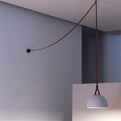 Italian Minimalism Belt Wired Chandelier Ceiling Luxury Loft Exhibition Hall Senior Designer Villa Modern Pendant Light