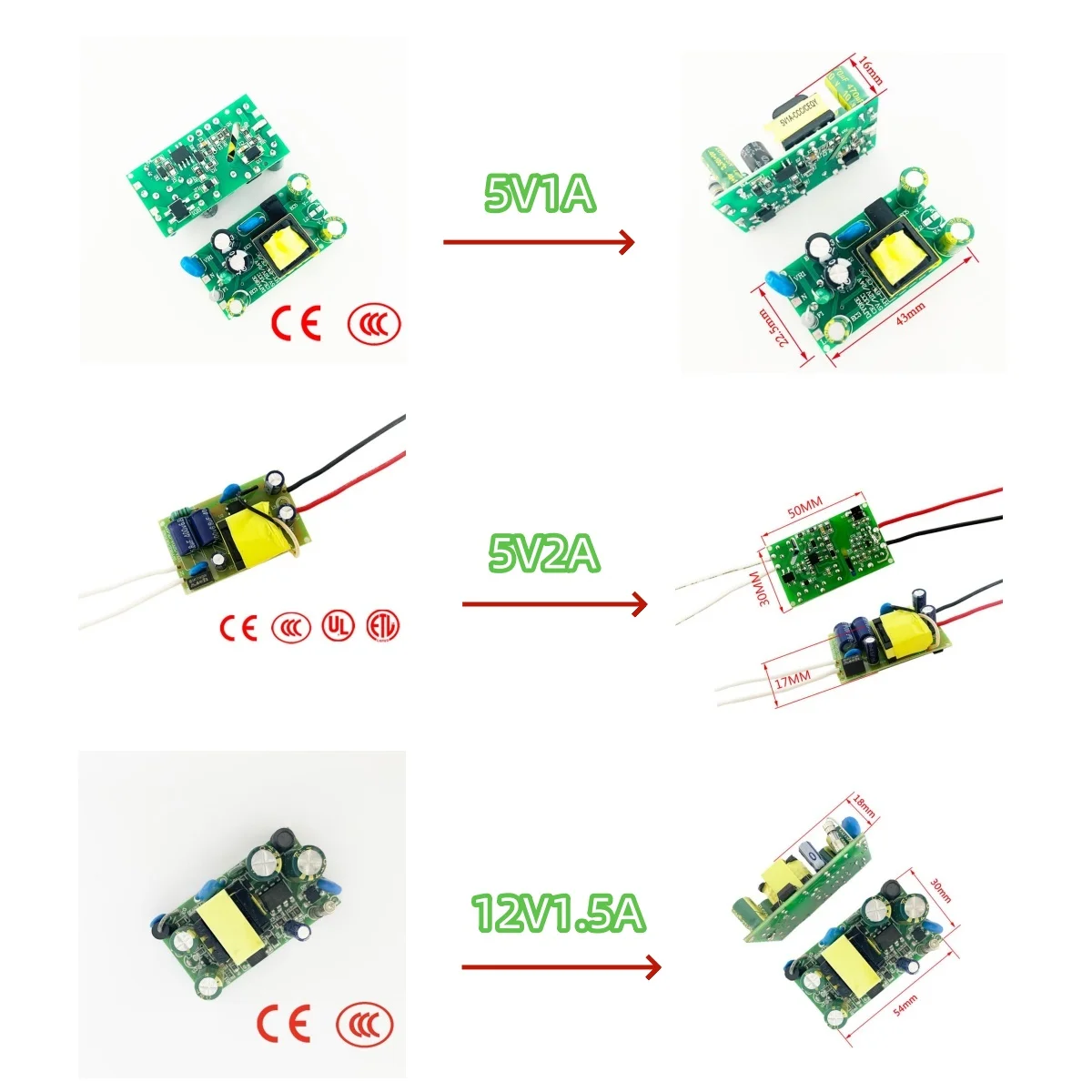 DJYOKE Сертифицированный источник питания постоянного напряжения Ac100-240V тока 5 В 12 24 Вт 10 6 18 30 для светодиодного освещения