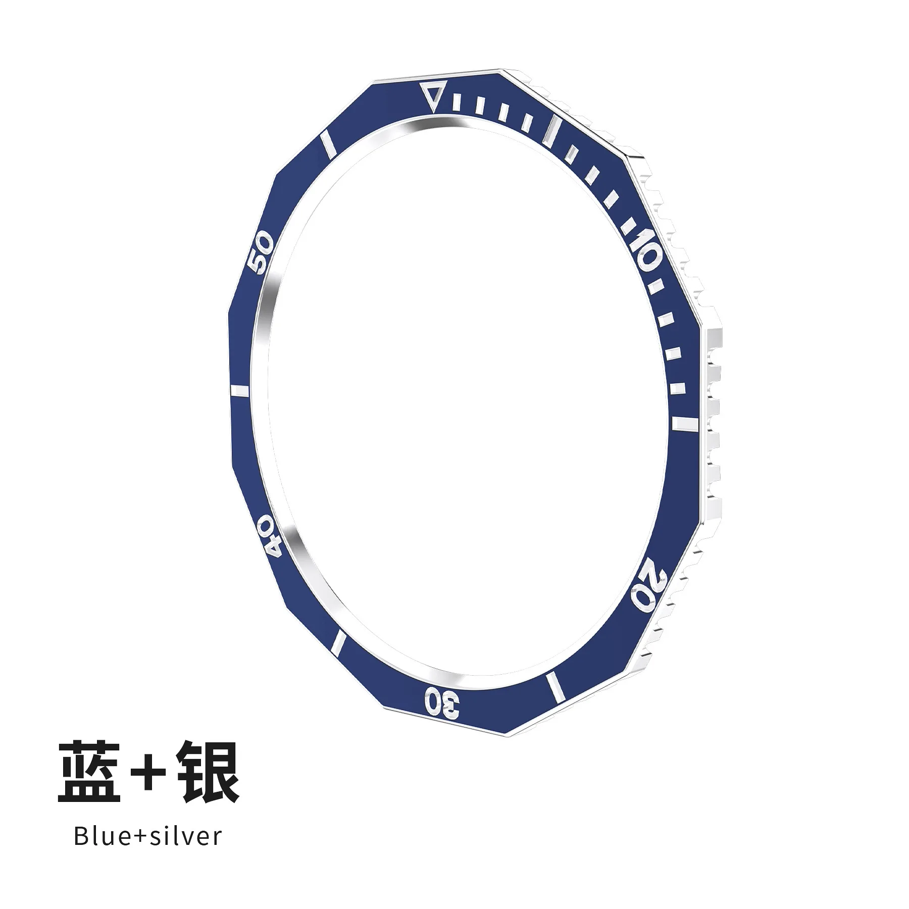 ShanHai For Samsung Galaxy Watch 6 Classic R950 R960 Watch6 Classic Bezel Cover Adhesive Case Rotatable Bumper Ring PC Material