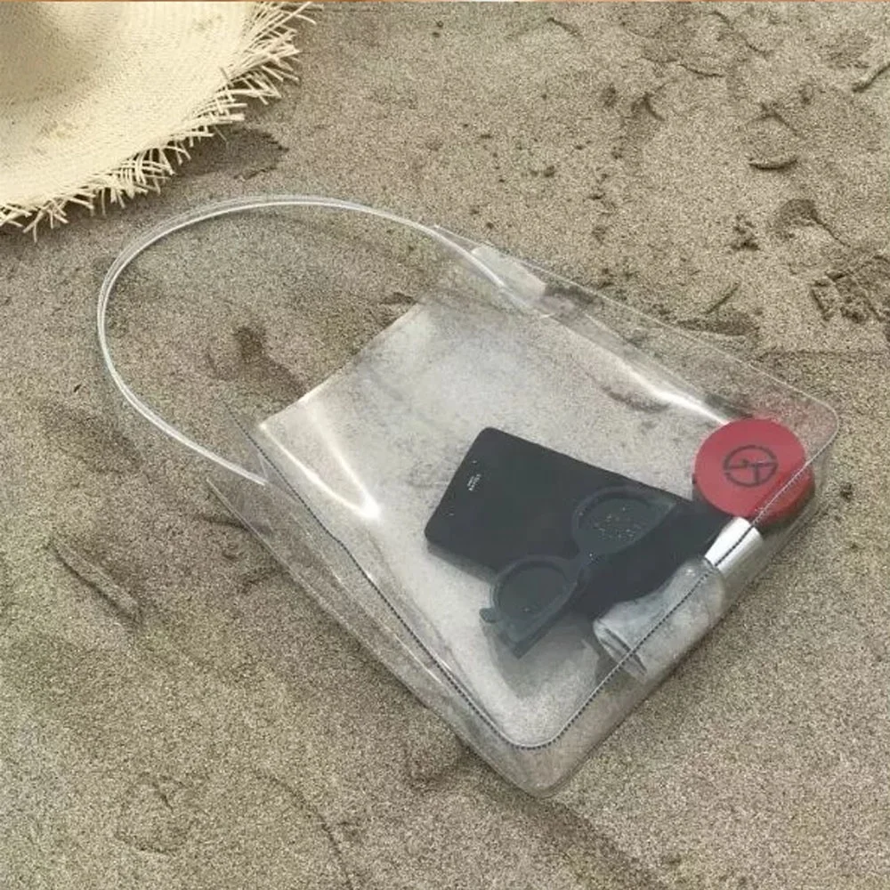 High Quality Mini Travel Simple All-Purpose PVC Handbag Single Shoulder Bag Beach Jelly Bag