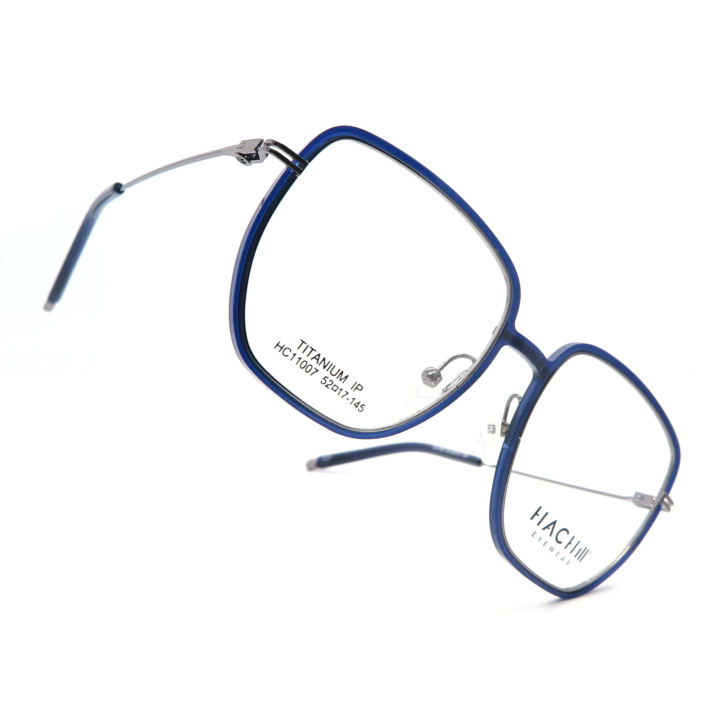 Classic Spectacl Frame Fashion Eyewear Titanium Temple Glasses Frame Optic Frame Eyeglasses