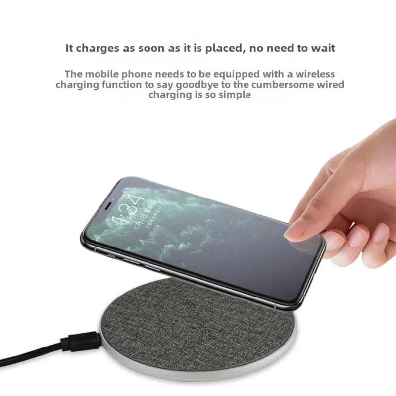 2024 New Product-5V 2A 7.5W Universal Fast Quick Charging Ceramic Wireless Charger Power Bank Custom Wholesale