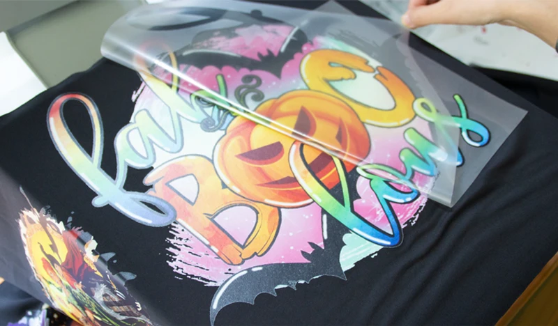 NO MOQ factory price 2024 new trends custom dtf printing transfer halloween fall boo jee ghost spooky screen print transfers