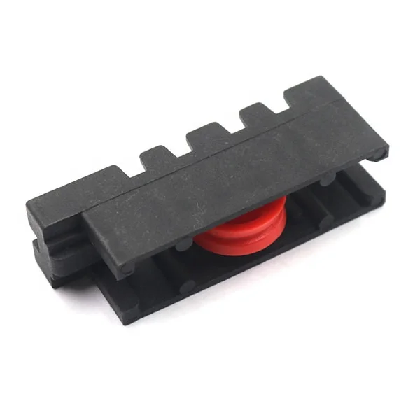 Black plastic window wheel with iron sleeve nylon material door and window pulley sliding door screen pulley