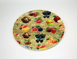 Высококачественная позолоченная пластина 22/33 см/круглая пластина/dinnerplate