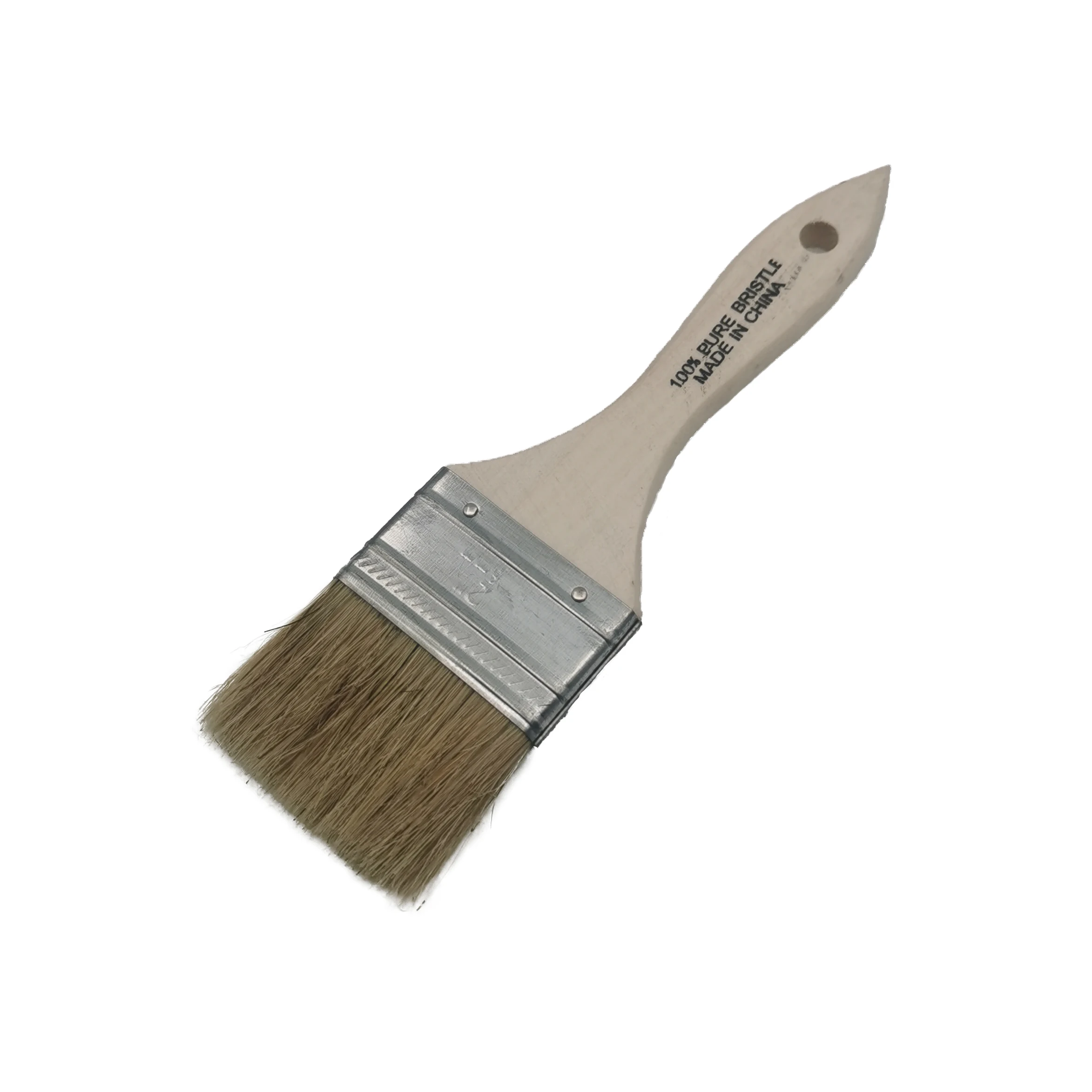 Wholesale pure bristle wooden handle bulk paint brushes