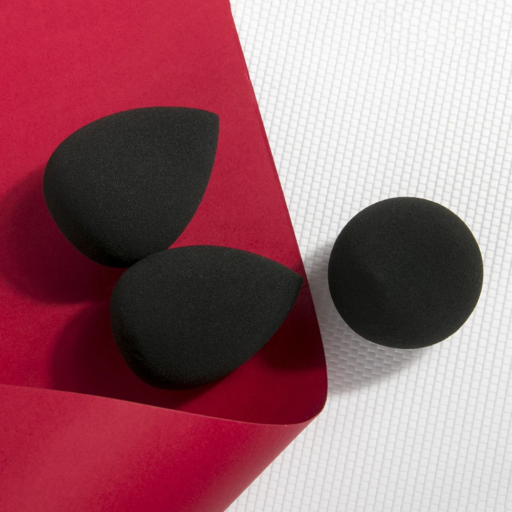 Бесплатный образец, косметическая черная многофункциональная веганская косметическая губка