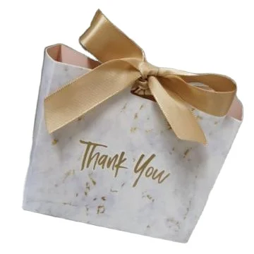 
New Creative Mini Grey Marble Gift Bag Box for Party Baby Shower Paper Chocolate Boxes Package/Wedding Favours candy Boxes 