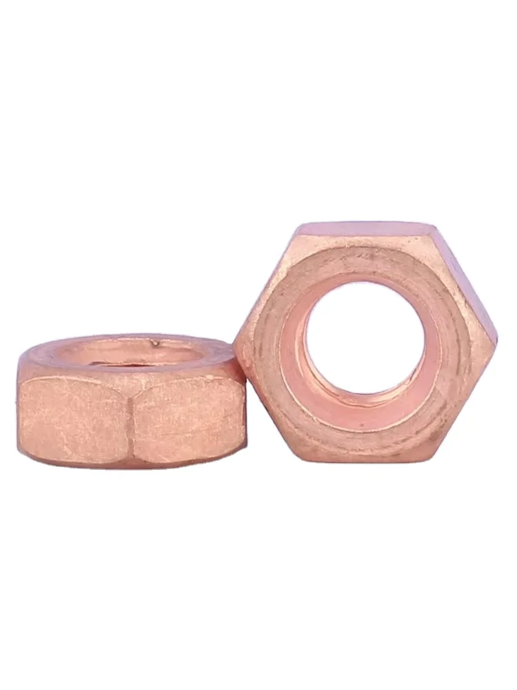 T2 pure purple copper hex nut screw cap red copper screw nut