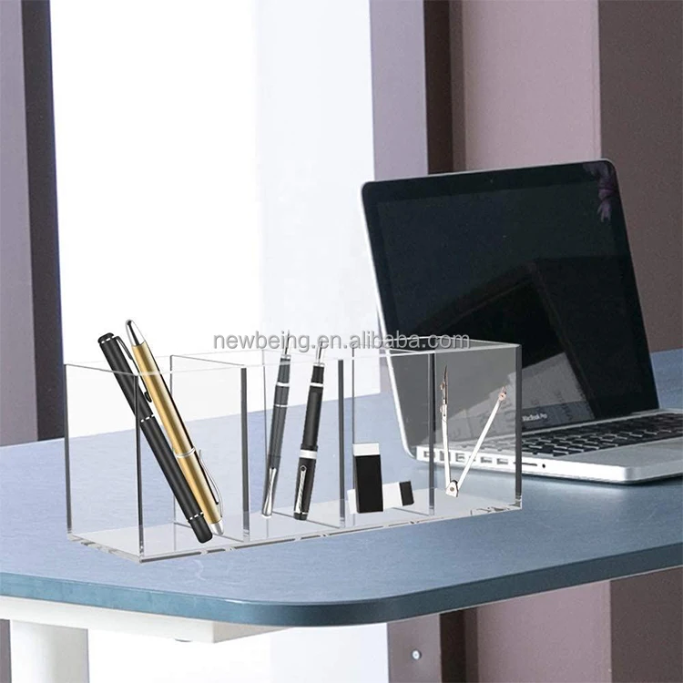 Acrylic Storage Box Office Use Organizers Holder Four-Style Compartment Storage Box