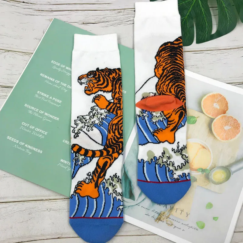 Custom Design GOTs Certified Novelty Sustainable Bamboo Organic Cotton Socks