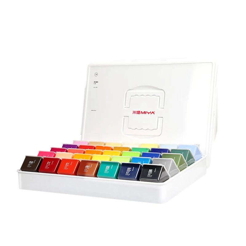 
Miya gouache paint jelly paint set beginner students with gouache paint 35 / 42 / 56 color gouache color paint combinati 