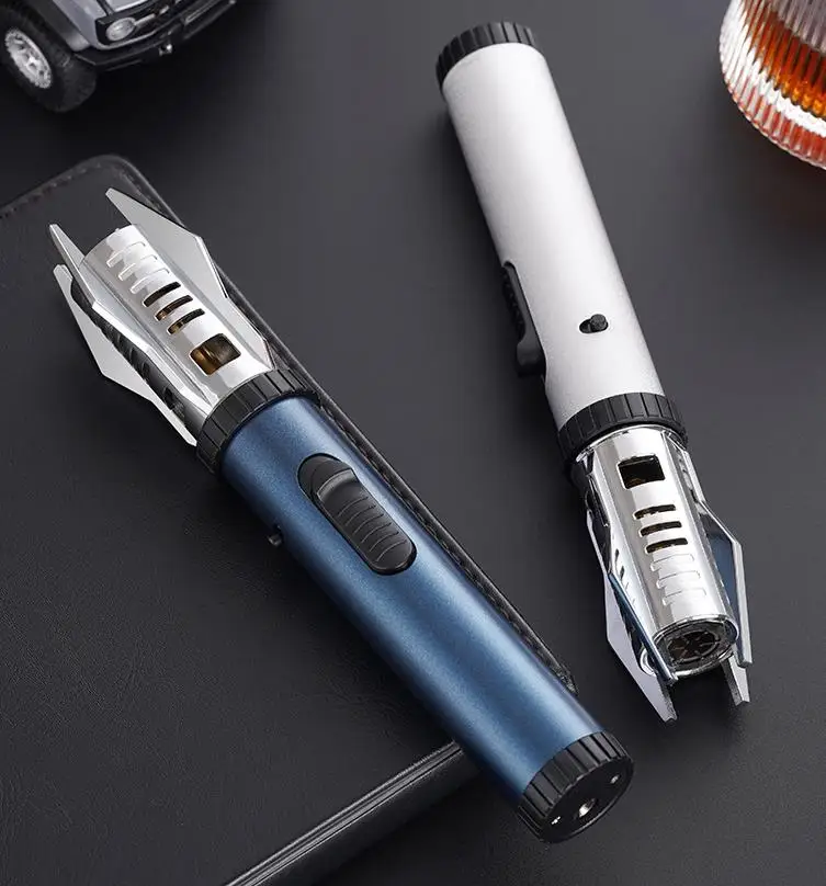 Gas Lighter Torch Direct Windproof Lighter Smoking Cigarette Torch Lighter Outdoor Barbecue & Kitchen