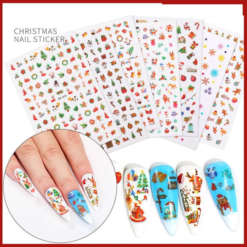Free sample 2022 Popular Special Pattern Nail Stickers Custom Nail Wraps 3d Art Butterfly Designers Nail Stickers