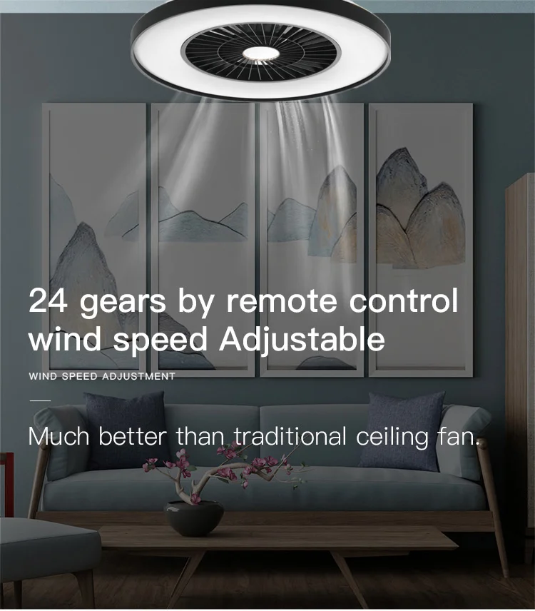 Nordic Bedroom Ceiling Fan Lamp Macaron Electric Fan Restaurant Household Integrated Simple Fan Chandelier