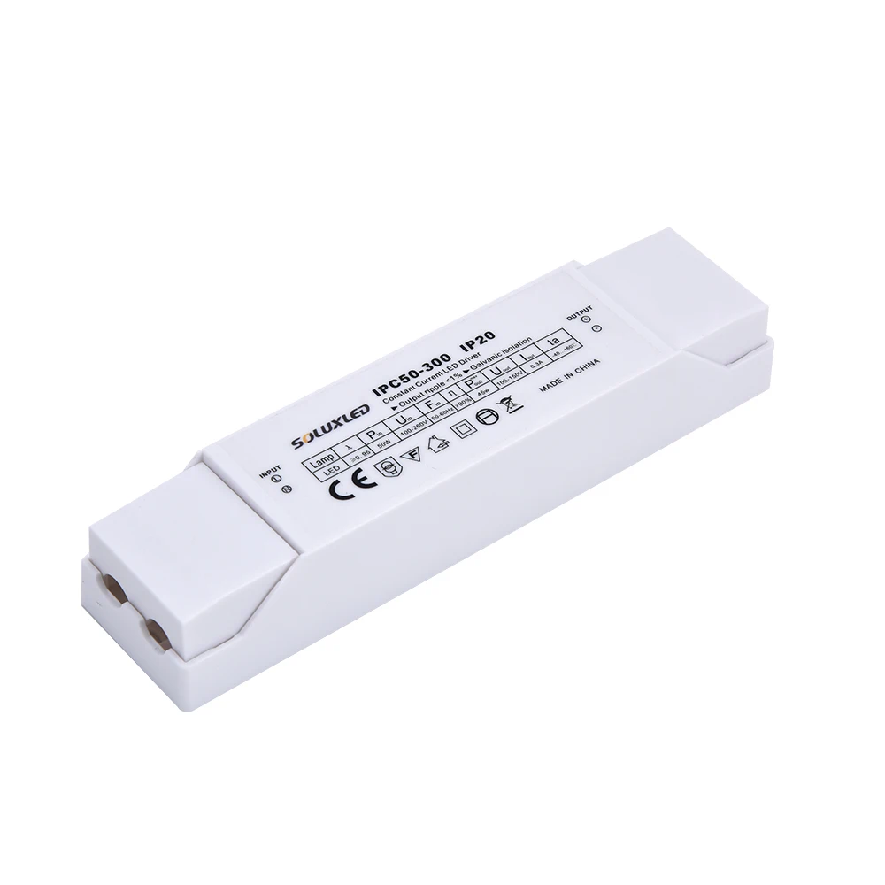 50W 300mA ac to dc to dc with high pfc flicker free constant current led driver