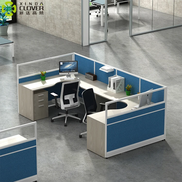 Wholesale Cubicles Workstation Cubicle 2 Person Call Center Round 2 Curved Work Station Desk Office Furniture