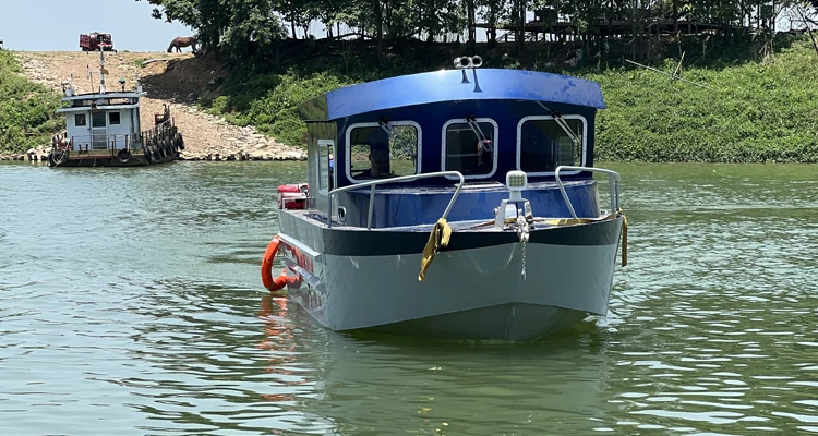 Kinocean  8.2m Aluminum Cabin  Boat Landing Craft Fishing Boat Rowing Vessel For Sale