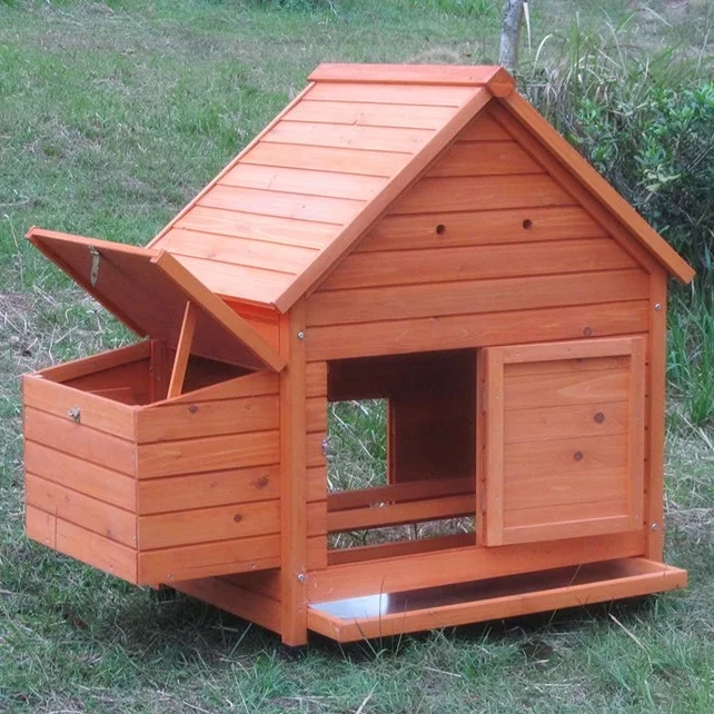 Factory Wholesale Chicken Coop Wooden Chicken House With Egg Nest Easy To Assemble Chicken Hen Cage