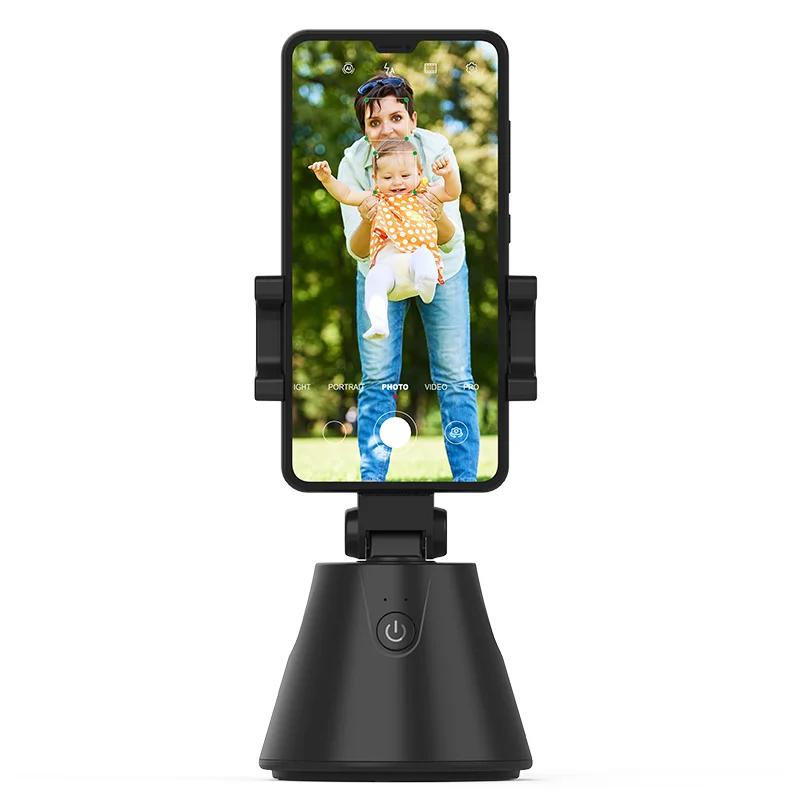 360 Ai Face Tracking Smart Cell Phone Stand Auto Rotation Live Vlog Video Smart Shooting Mobilephone Holder Self Stick