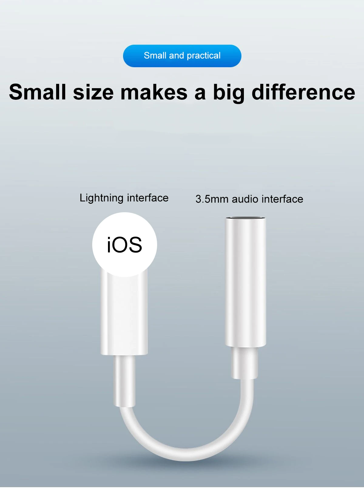  Аудиоадаптер для наушников otg разветвитель apple 8pin до 3 5 мм разъем aux Кабель-адаптер