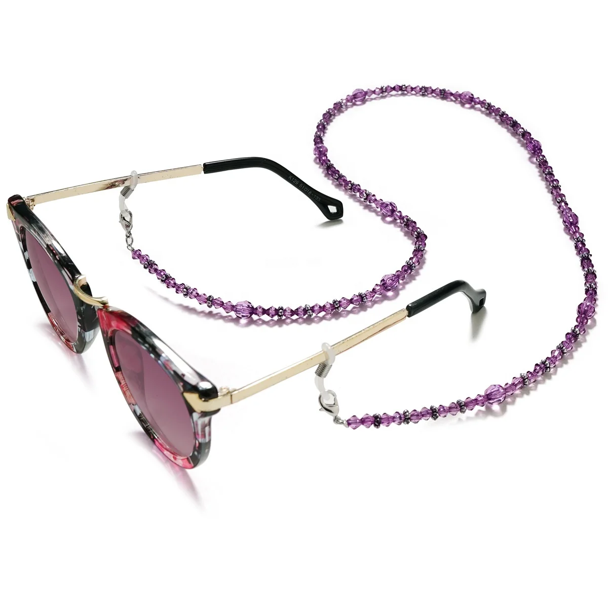 Fashion Seed Beaded Eyewear Chain Masking Chain  Sunglasses Cord Neck Straps Reading Glasses Chain