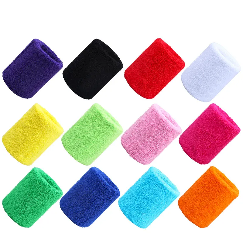 2024 Hot Style Sport Running Badminton Basketball Supportive Durable  Sweatband Sweat Bands 10cm Wrist Support