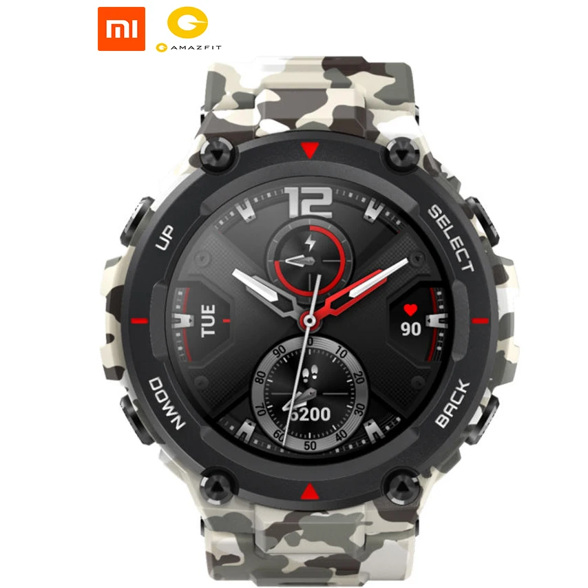 
Newly Launched 14 Sport Modes Huami Amazfit T-Rex Smart Watch AMOLED GPS + GLONASS Outdoor Rugged Watch 