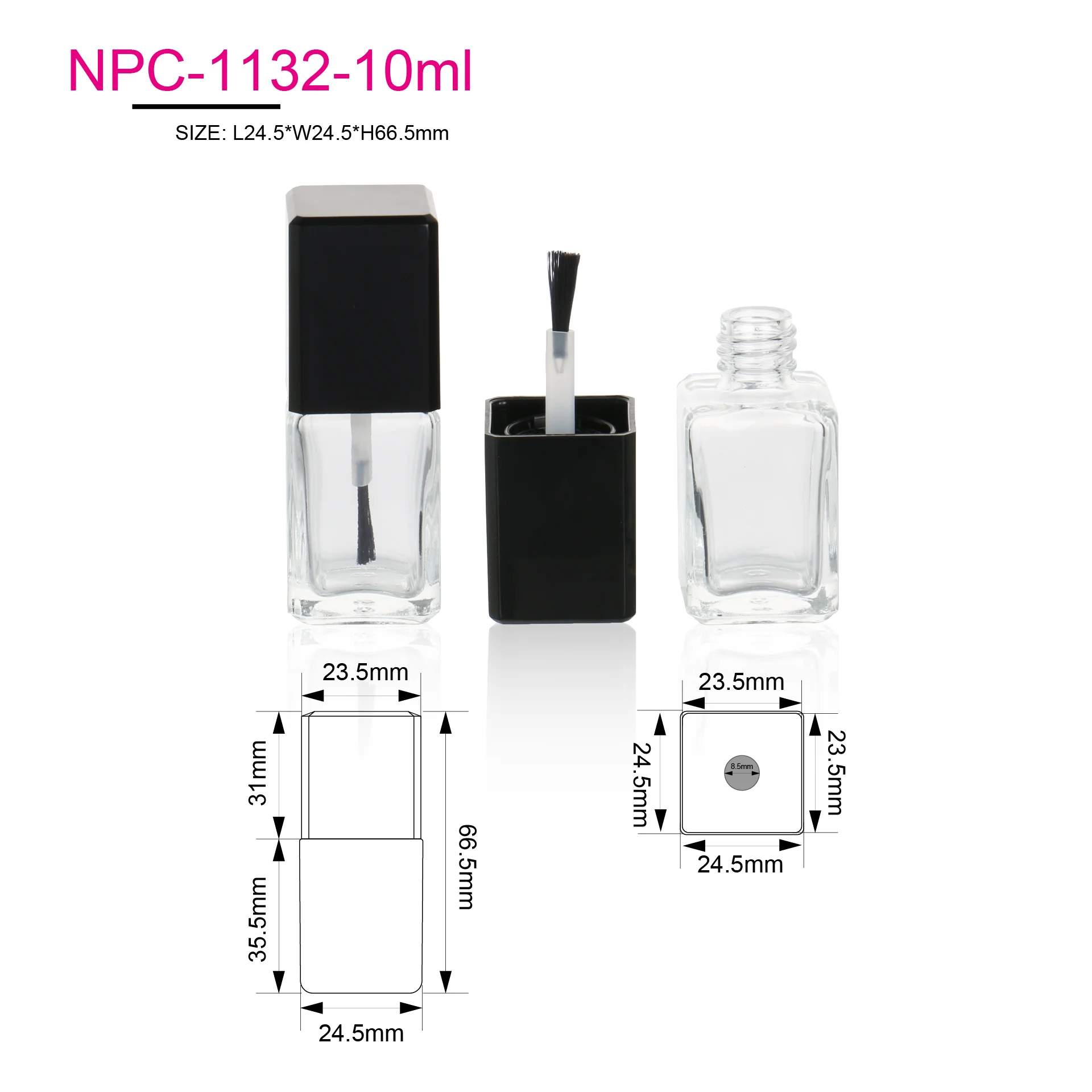 New Arrival Eco Friendly Logo Customized Bottle Of Gel Polish Screen Printing Glass Empty Nail Polish Bottles Wholesale