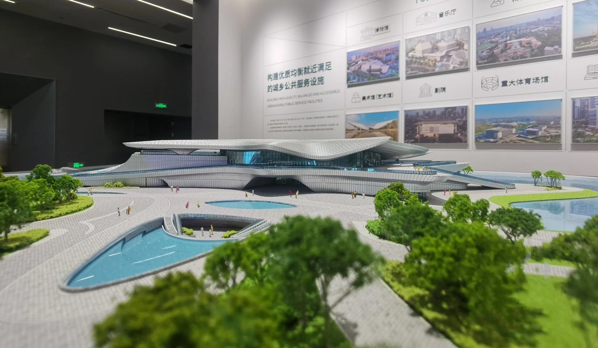 Commercial Building and Gymnasium Architectural Scale Models Comprehensive Modeling of Various Scales