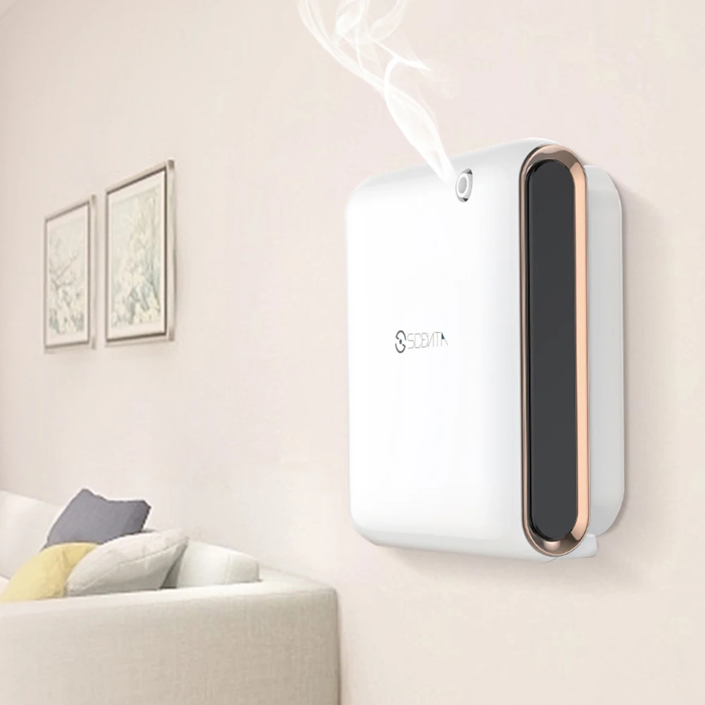 SCENTA Commercial Toilet Wall Mounted Aroma Dispenser Electric Smart Bluetooth Control Fragrance Auto Air Freshener Manufacturer