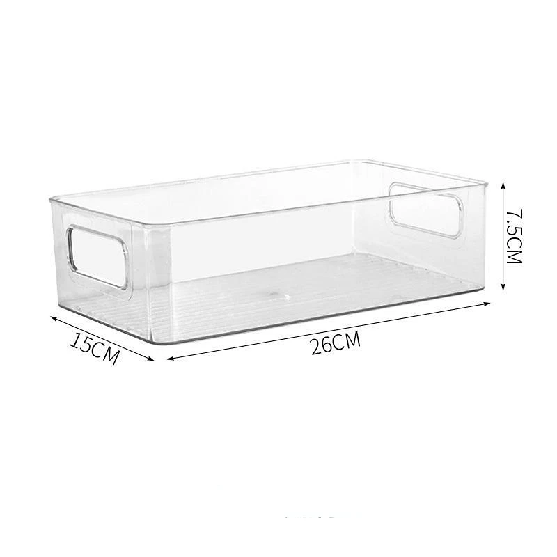 Desktop transparent storage box Book box Cosmetic jewelry finishing Plastic box Cute student storage basket Acrylic