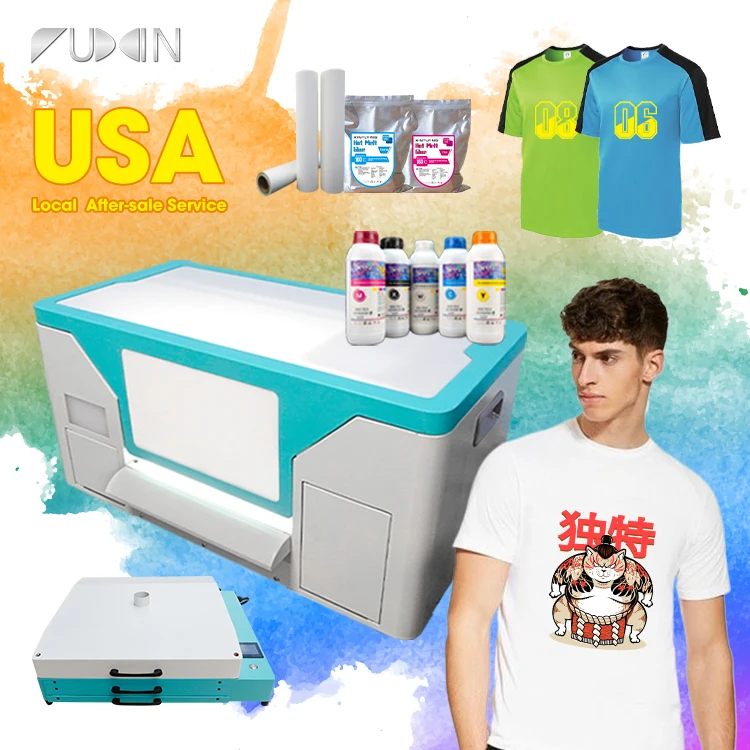 Provide Technical Support 300D A3 Desktop Dtf Printer One Xp600 Print Head 1.2sqm/h Speed 30cm Inkjet Dtf Printer with Oven