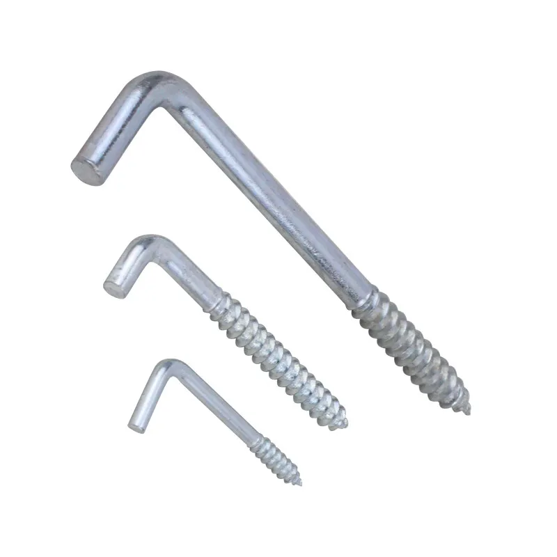 Shape C Screw Hook Eye Bolt Metal L Shaped Screw Hook for Draw Pictures Plant Light Curtain Key buckle Crafts