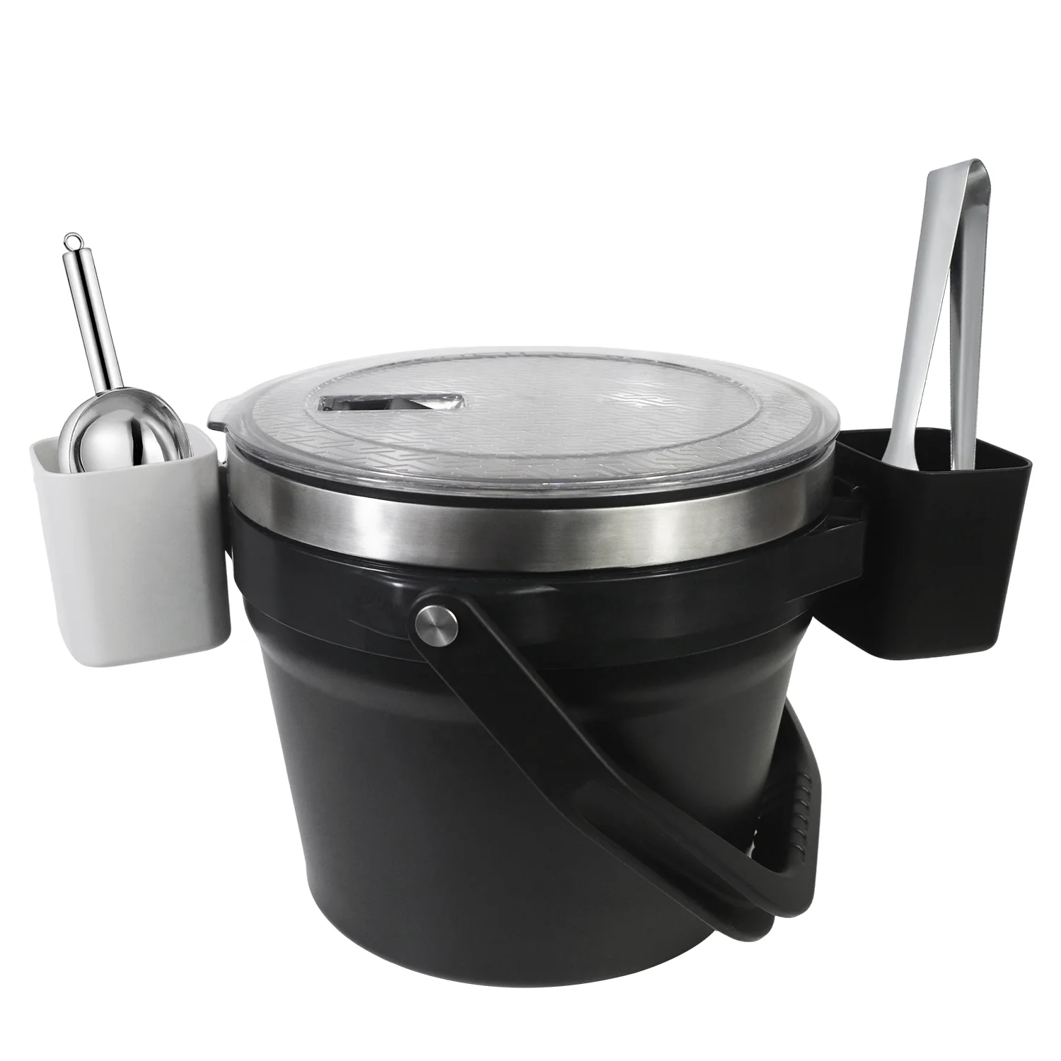 Cocktail Bar Wine Beer Hosting 250oz Capacity Vacuum Insulated Stainless Steel Ice Bucket with Lid and Scoop for Large Parties