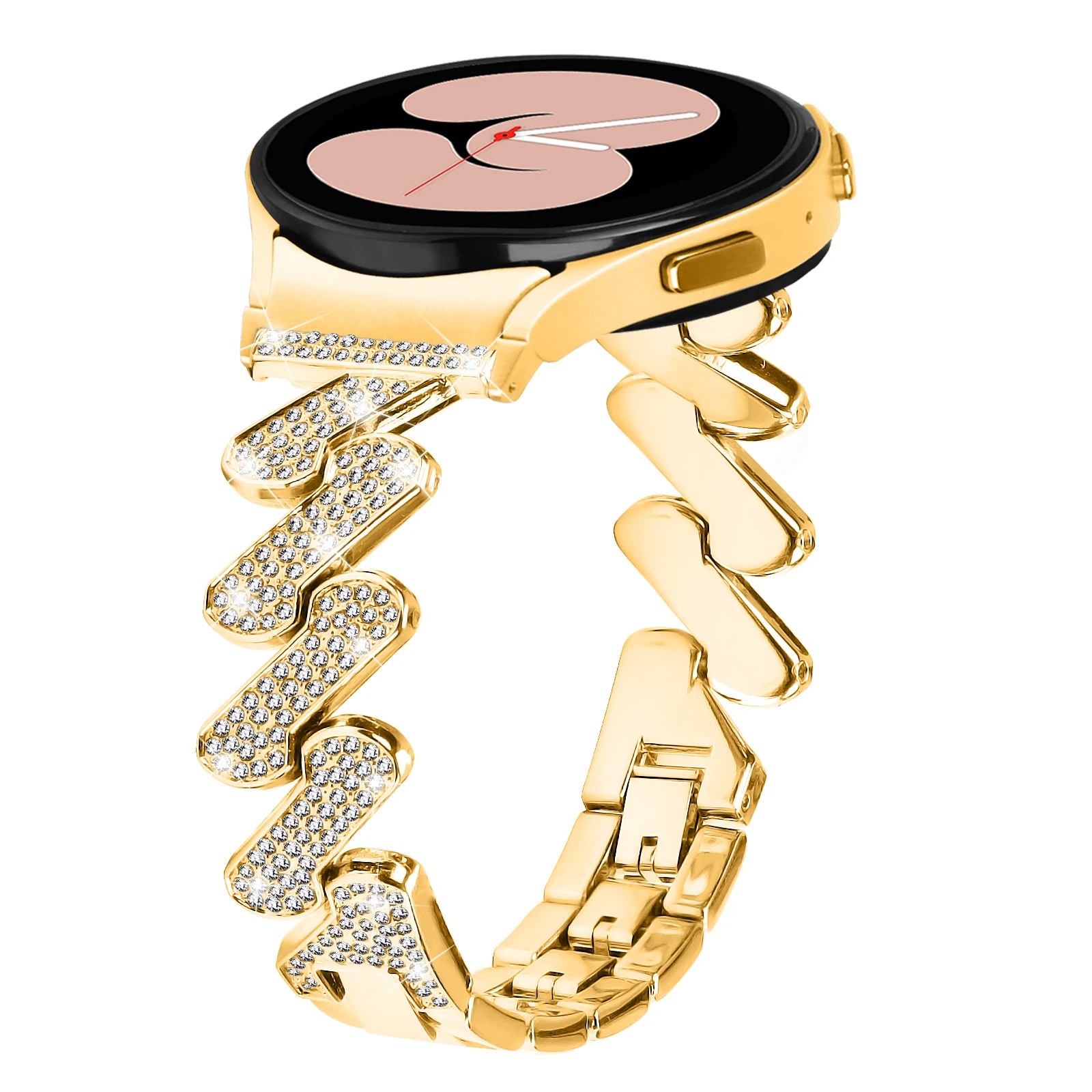 HMJ Wholesale 2023 high quality luxury stainless steel diamond smart watch chain band watch strap for google pixel watch 2 band