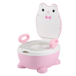 BPA free stock wholesale easy cleaning frog simple design plastic baby potty