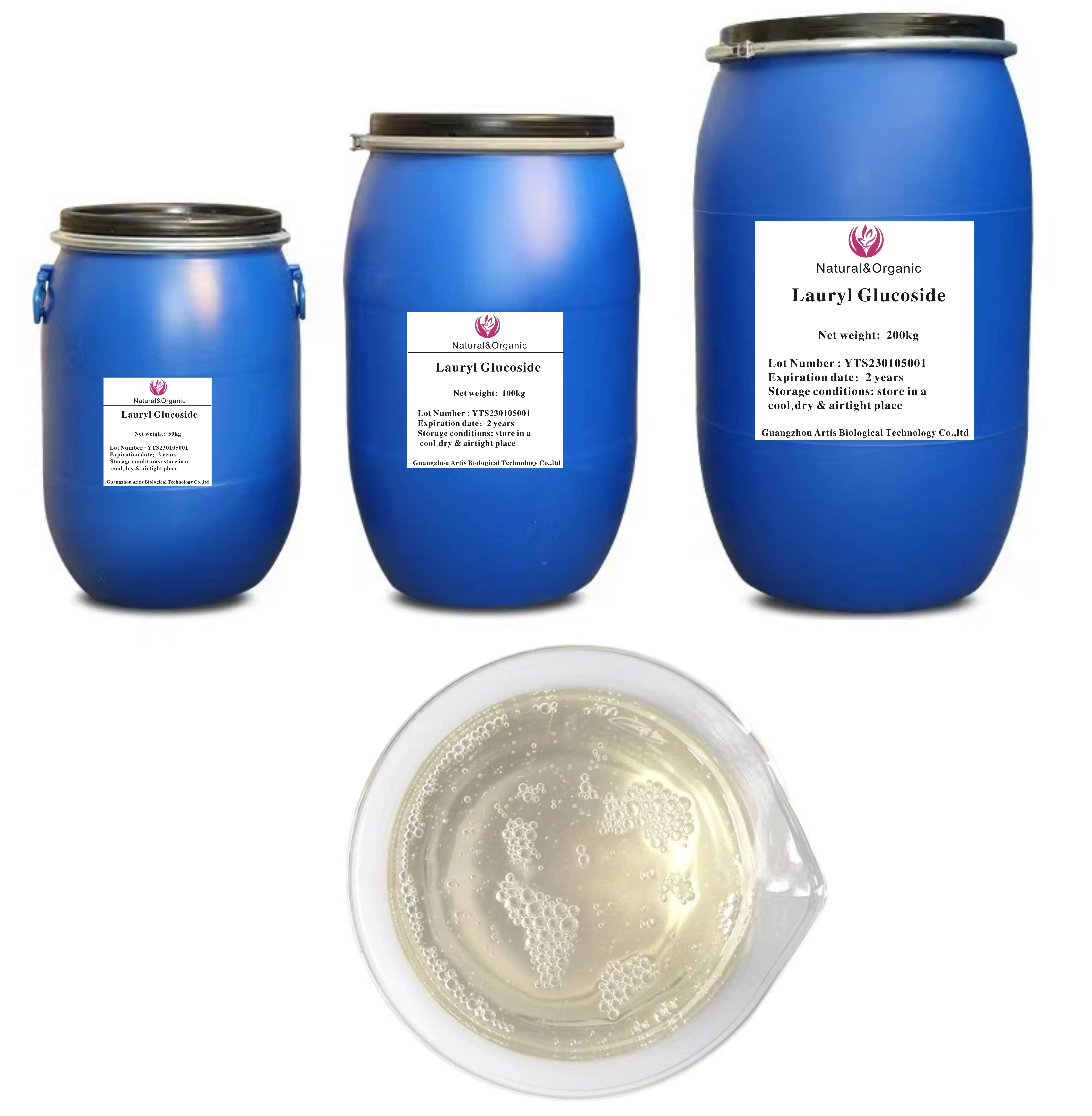 Cosmetic Ingredients Supplier Wholesale Cosmetics Grade Raw Material Best price Surfactant APG Lauryl Glucoside Decyl Glucoside