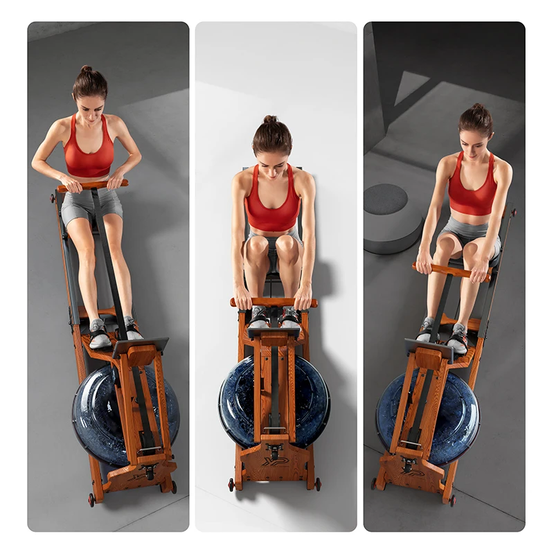 YPOO  fitness club rowing machine gym equipment water rowing machine adjustable rowing exercise machine with  YPOOFIT APP