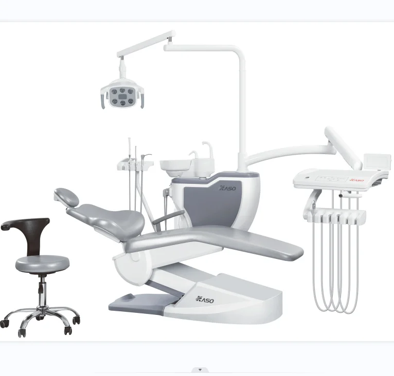 KASO Medical dental chair unit KS-R5 metal backrest led lamp