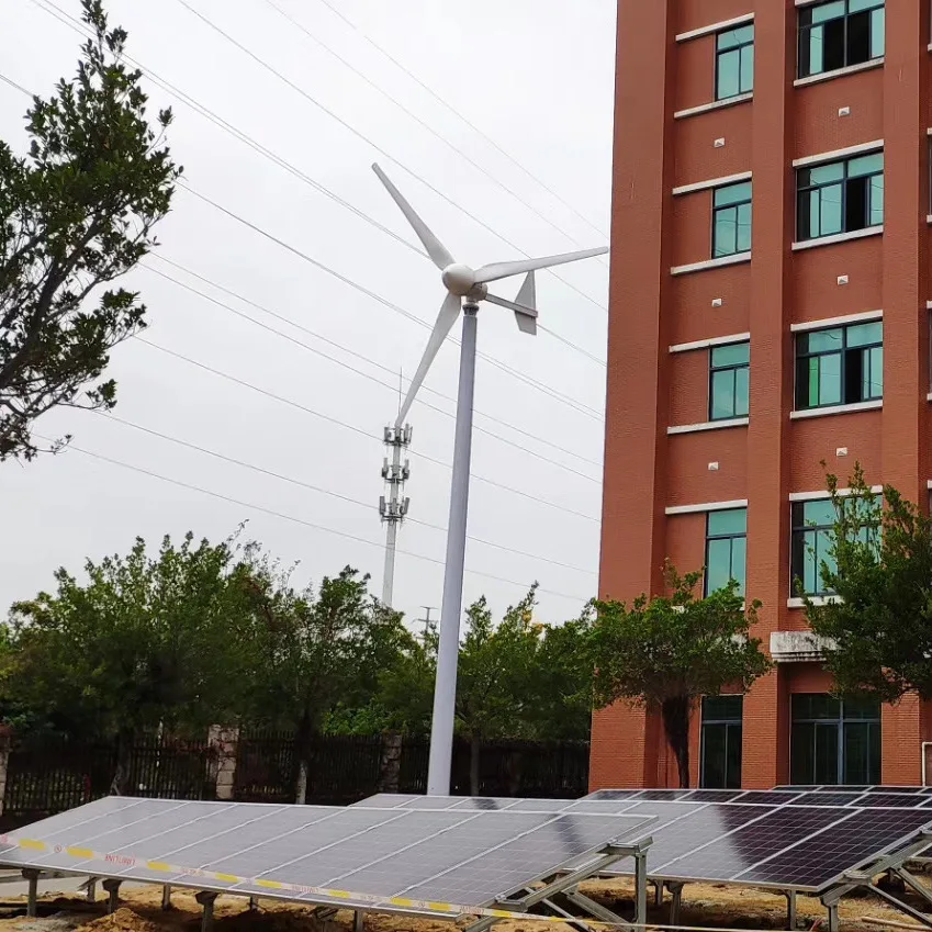 Home Use 2000w Wind Turbine 48v Solar Power Energy Storage Systems Horizontal Axis Wind Generator