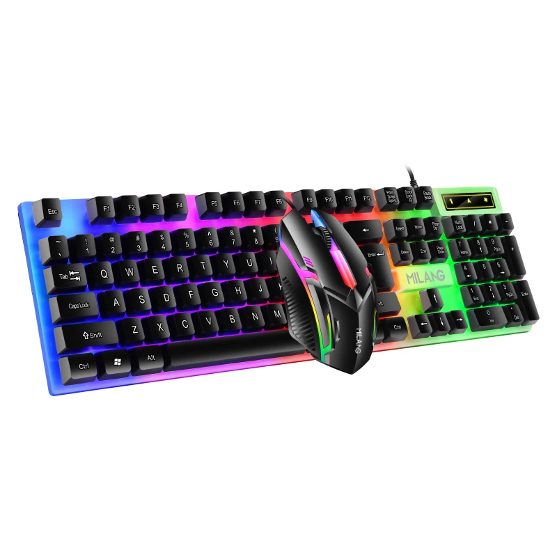 Manufacturer Wired Gaming Luminous Keyboard And Mouse Set For Office
