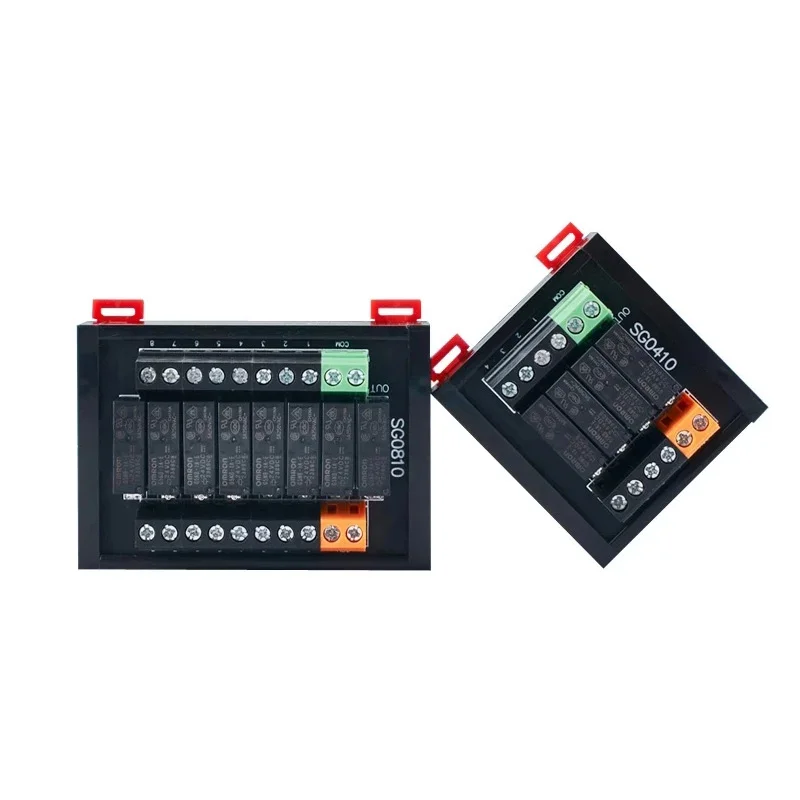 4/6/8-way Din Rail relay combination module 24v 12v 5v intermediate relay module module control board DC