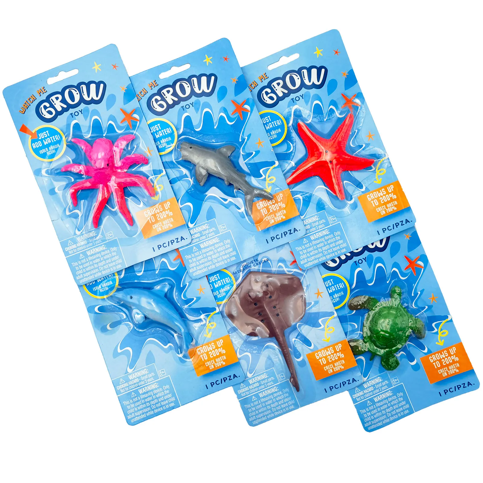 Large Size Plastic Marine Animals Spider Mermaid Lizard Dinosaur-Water-Growing Toys Soaking Water Makes Them Bigger Toy Animal